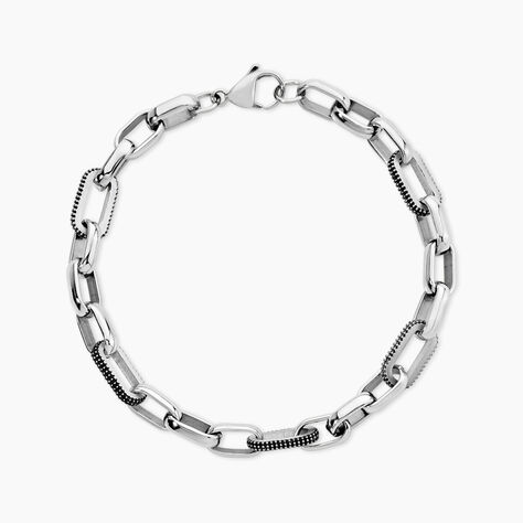 Bracelet Cesare Acier Blanc - Bracelets Homme | Histoire d&rsquo;Or
