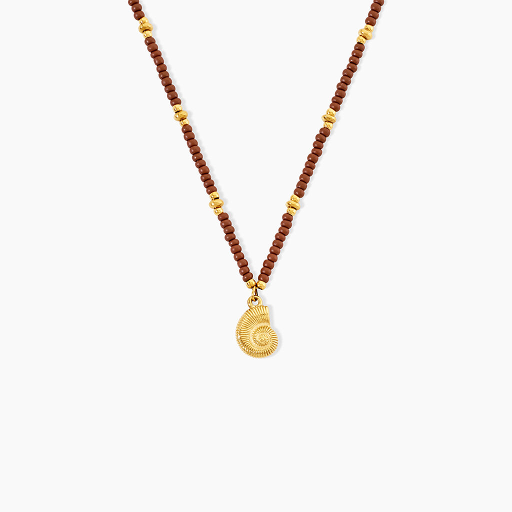 Collier Mermaid Acier Jaune Verre - Colliers fantaisie Femme | Histoire d&rsquo;Or