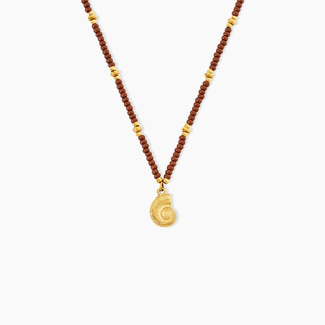 Collier Mermaid Acier Jaune Verre - Colliers fantaisie Femme | Histoire d&rsquo;Or