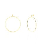 Cr&eacute;oles Tia Flexible Geometrique Or Jaune - Boucles d'oreilles cr&eacute;oles Femme | Histoire d&rsquo;Or