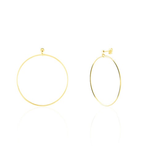 Cr&eacute;oles Tia Flexible Geometrique Or Jaune - Boucles d'oreilles cr&eacute;oles Femme | Histoire d&rsquo;Or