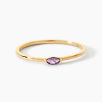 Bague Margault Or Jaune Am&eacute;thyste - Bagues solitaires Femme | Histoire d&rsquo;Or