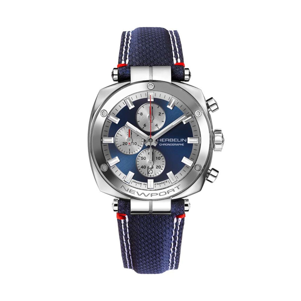 Montre Herbelin Newport Heritage Bleu - Montres Homme | Histoire d&rsquo;Or