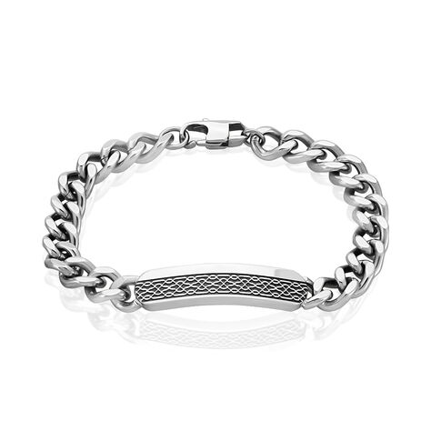 Bracelet Kaapo Acier Blanc - Bracelets Homme | Histoire d’Or