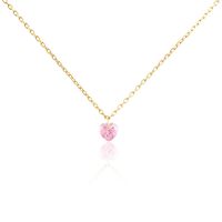 Collier Crush Plaqué Or Jaune Oxyde De Zirconium