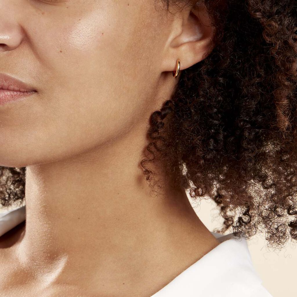 Créoles Verania Or Jaune - Boucles d'oreilles créoles Femme | Histoire d’Or