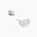 Boucles D'oreilles Puces Collinette Argent Blanc - Boucles d'oreilles fantaisie Femme | Histoire d’Or