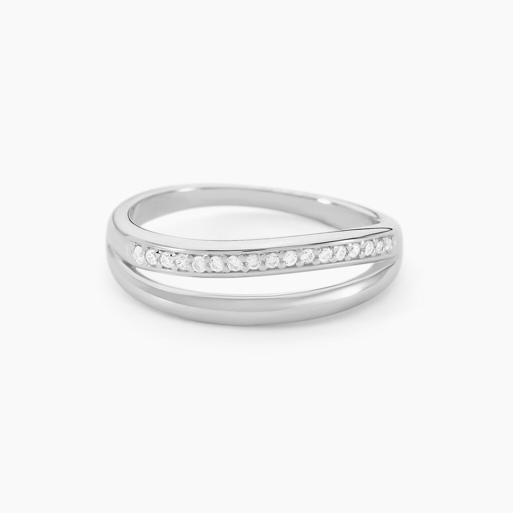 Bague Celimene Argent Blanc Oxyde De Zirconium - Bagues avec pierre Femme | Histoire d’Or