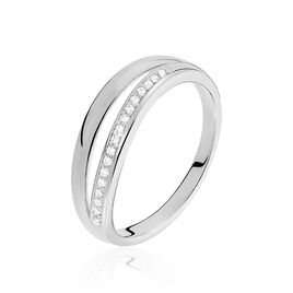 Bague Celimene Argent Blanc Oxyde De Zirconium - Bagues avec pierre Femme | Histoire d’Or