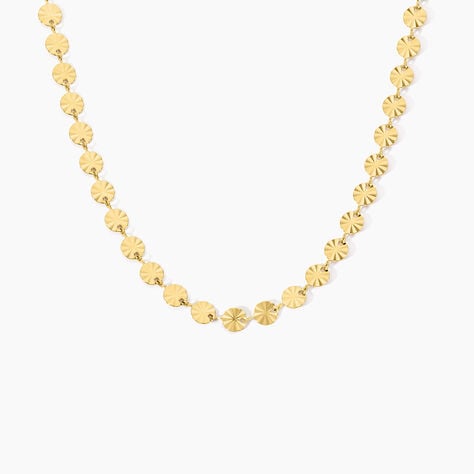 Collier Calliandra Acier Jaune - Colliers fantaisie Femme | Histoire d&rsquo;Or