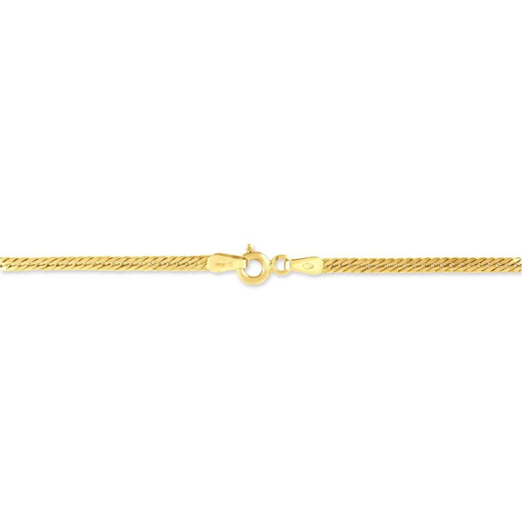 Bracelet Or Jaune Izel Maille Anglaise - Bracelets cha&icirc;ne Femme | Histoire d&rsquo;Or