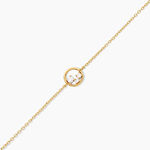 Bracelet Prescilla Argent Dor&eacute; A L'Or 750/1000 Oxyde De Zirconium - Bracelets Femme | Histoire d&rsquo;Or