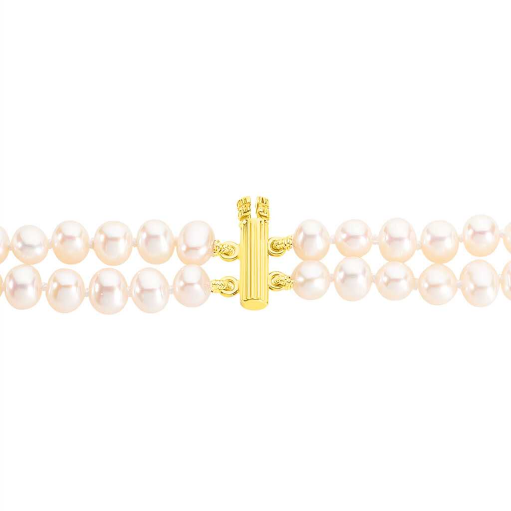 Bracelet Silene 2 Rangs Or Jaune Perle De Culture - Bracelets Femme | Histoire d’Or