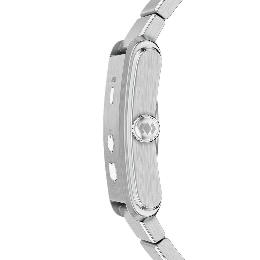 Montre Fossil Carraway Jumping Hour Argent&eacute; - Montres &eacute;tanches Homme | Histoire d&rsquo;Or