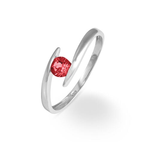 Bague Tiphaine Or Blanc Rubis - Bagues solitaires Femme | Histoire d&rsquo;Or