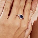 Bague Sphinx Argent Blanc Pierre Et Oxyde De Zirconium - Bagues solitaires Femme | Histoire d&rsquo;Or