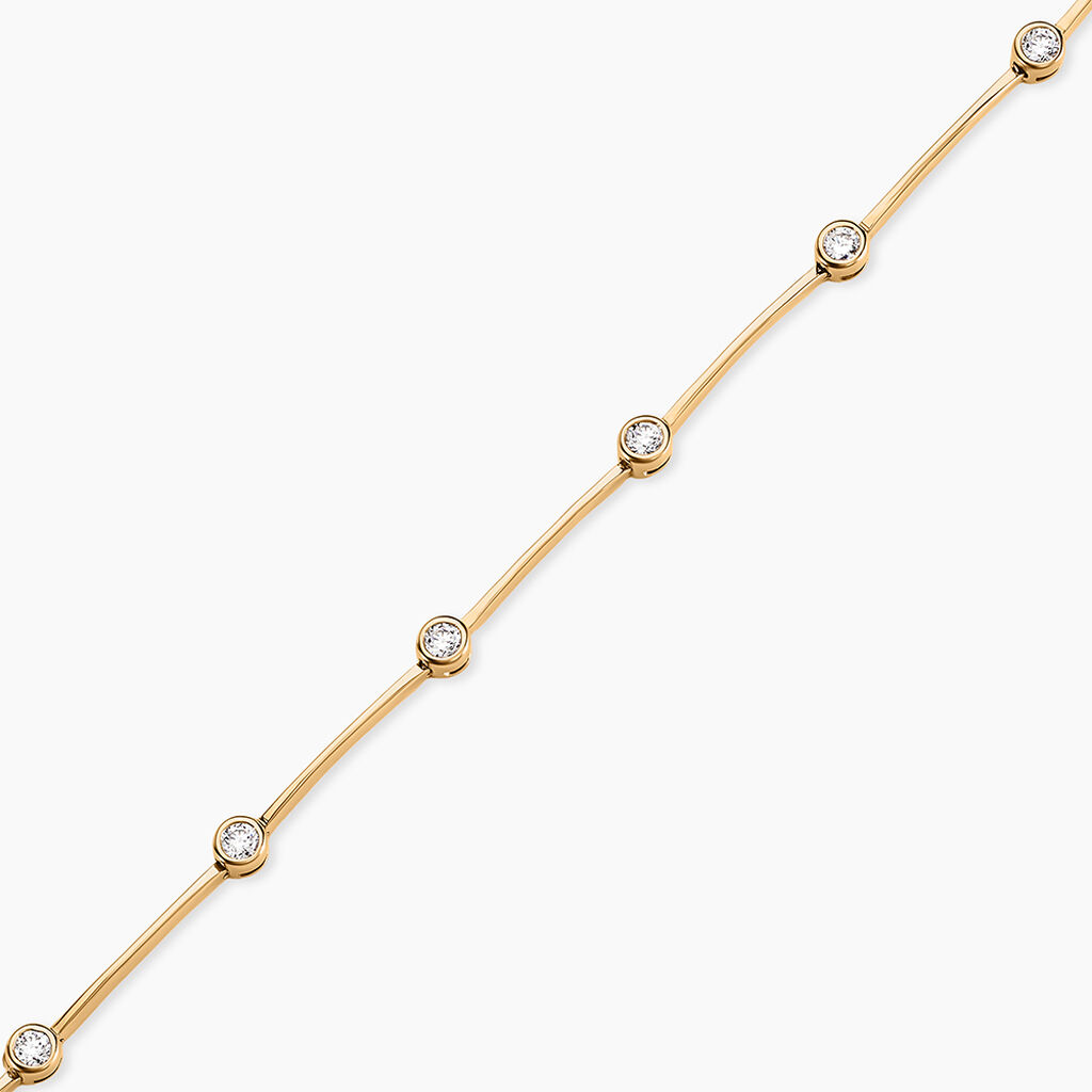 Bracelet Kaelig Plaqué Or Jaune Oxyde De Zirconium - Bracelets Femme | Histoire d’Or