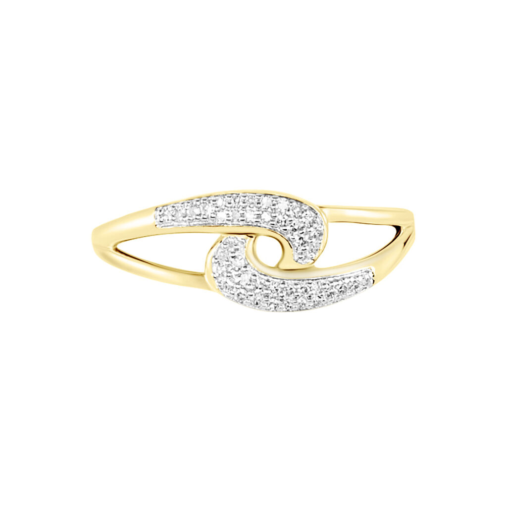 Bague Melisianne Or Jaune Diamant - Bagues avec pierre Femme | Histoire d’Or