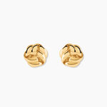 Boucles D'Oreilles Puces Ombeline Argent Dor&eacute; A L'Or 750/1000 - Clous d'oreilles Femme | Histoire d&rsquo;Or