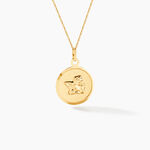 Pendentif Ange Rond Or Jaune - Pendentifs Bapt&ecirc;me Famille | Histoire d&rsquo;Or