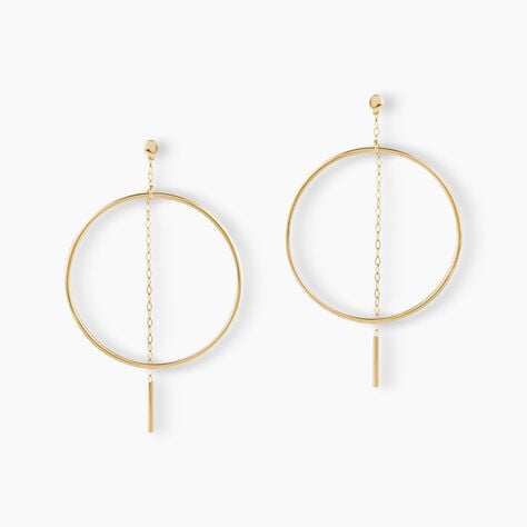 Cr&eacute;oles Roxana Cercles Ajour&eacute;s Or Jaune - Boucles d'oreilles cr&eacute;oles Femme | Histoire d&rsquo;Or