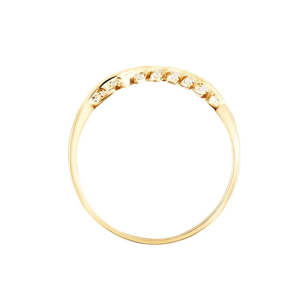 Bague Tourkia Or Jaune Oxyde De Zirconium - Bagues avec pierre Femme | Histoire d’Or