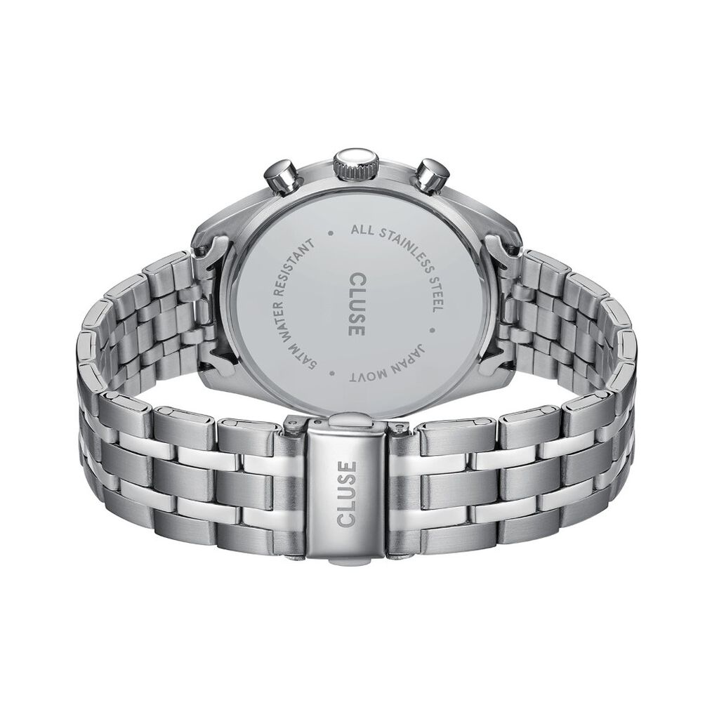 Montre Cluse Aravis Dual Timer Vert - F&ecirc;te des p&egrave;res Homme | Histoire d&rsquo;Or