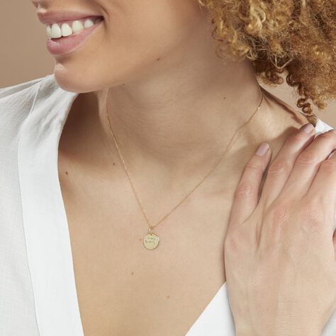 Pendentif Or Jaune Astraea Oxyde De Zirconium - Pendentifs Zodiaque Femme | Histoire d’Or