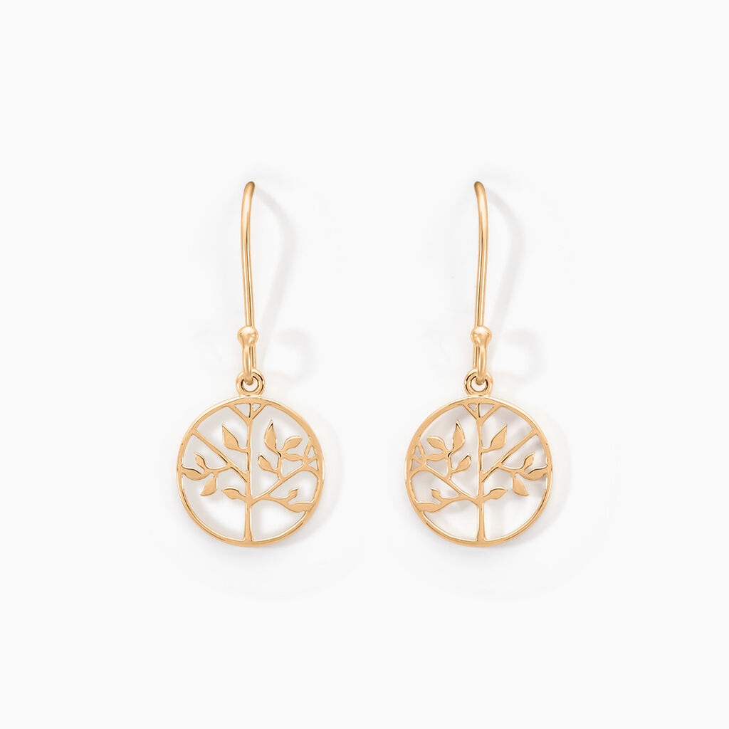 Boucles D'oreilles Pendantes Plaqué Or Jaune Galvina - Boucles d'oreilles fantaisie Femme | Histoire d’Or