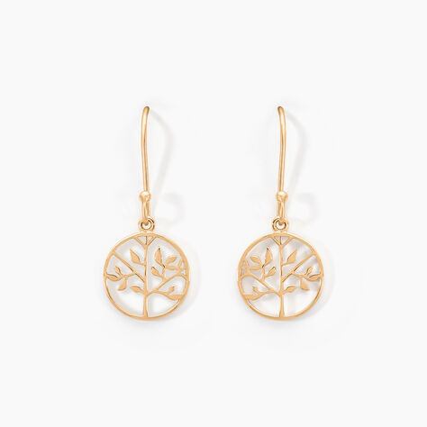 Boucles D'oreilles Pendantes Plaqué Or Jaune Galvina - Boucles d'oreilles fantaisie Femme | Histoire d’Or