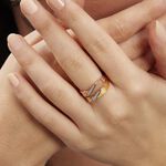 Bague Salima Or Bicolore Diamant - Bagues avec pierre Femme | Histoire d&rsquo;Or