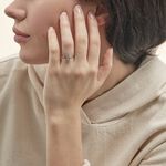 Bague Mahina Or Blanc Topaze - Bagues solitaires Femme | Histoire d&rsquo;Or