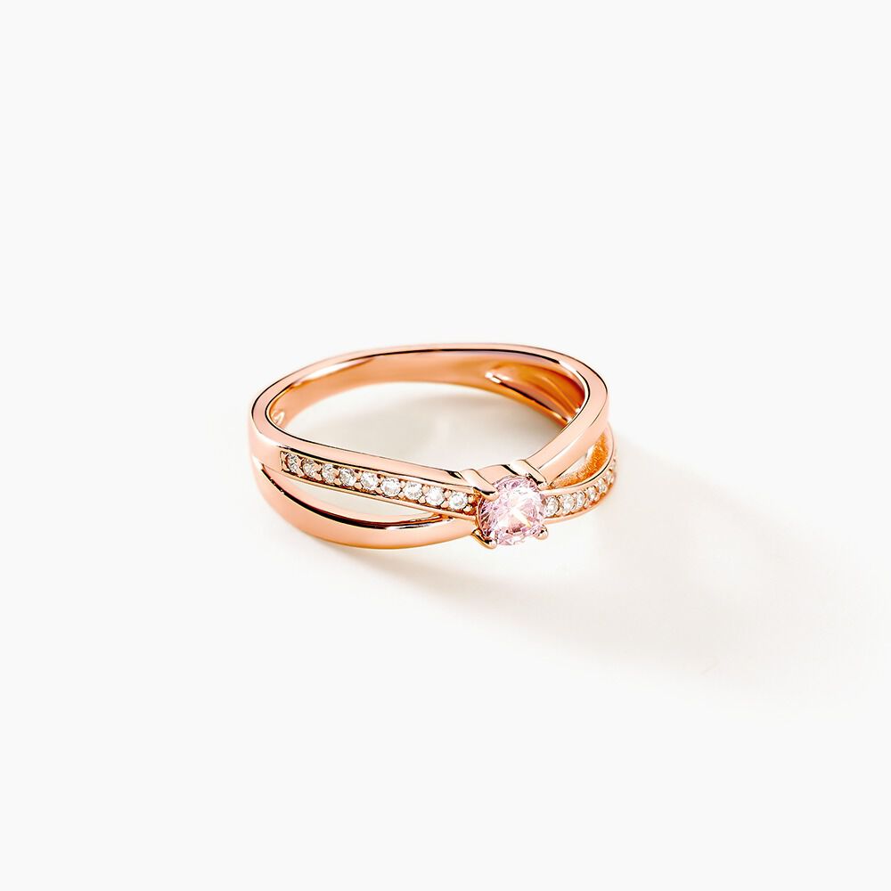 Bague or rose pas cher shop