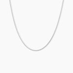 Cha&icirc;ne Imad Maille Gourmette Or Blanc - Chaines Famille | Histoire d&rsquo;Or