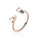 Bague Belen Or Rose Topaze Et Quartz - Bagues avec pierre Femme | Histoire d’Or