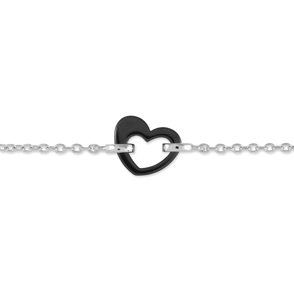 Bracelet Sumeyra Argent Blanc Céramique - Bracelets Femme | Histoire d’Or