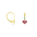 Boucles D'oreilles Cerine Or Jaune - Boucles d'Oreilles Coeur Enfant | Histoire d’Or