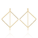Boucles D'oreilles Pendantes Idoia Plaqu&eacute; Or Jaune - Boucles d'oreilles fantaisie Femme | Histoire d&rsquo;Or
