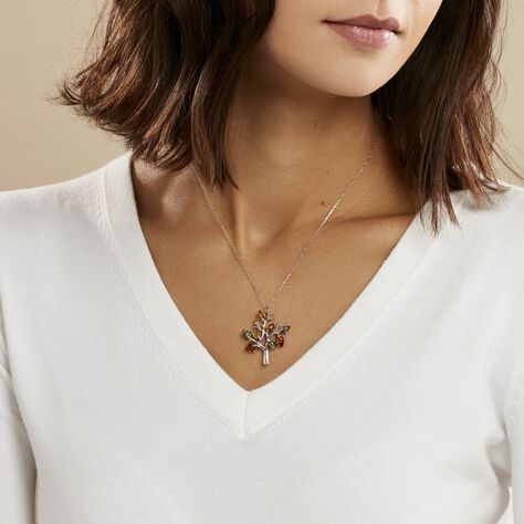 Collier Chahida Argent Blanc Ambre - Colliers Femme | Histoire d’Or