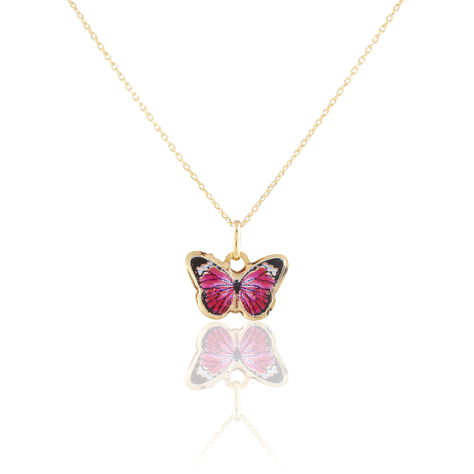 Collier Sulivia Papillon Or Jaune - Colliers Enfant | Histoire d’Or