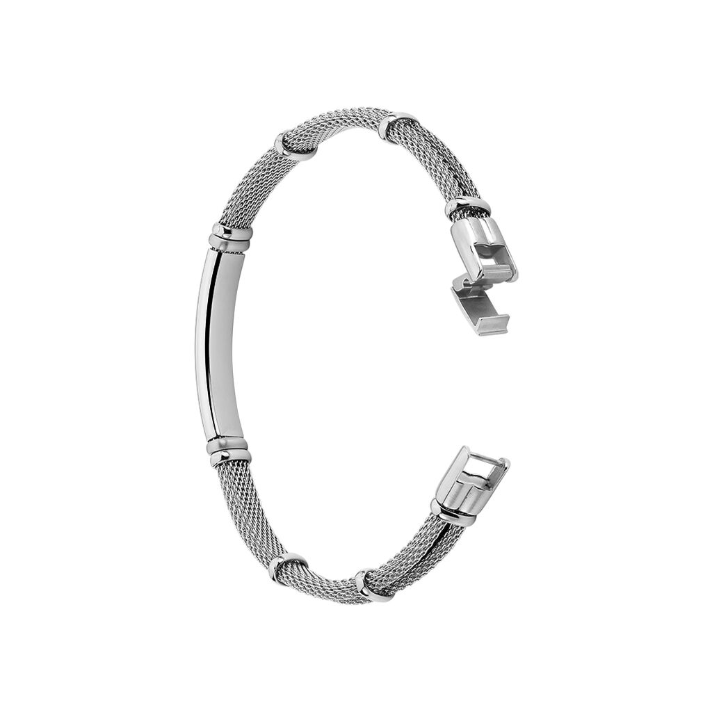 Bracelet Jourdan Neylahae Acier Blanc - Bracelets Homme | Histoire d&rsquo;Or