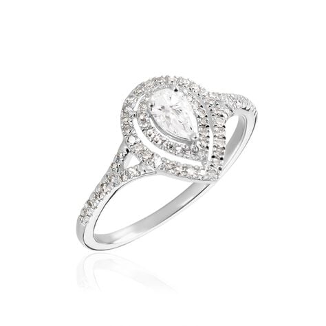 Bague Diamina Or Blanc Diamant - Bagues solitaires Femme | Histoire d&rsquo;Or