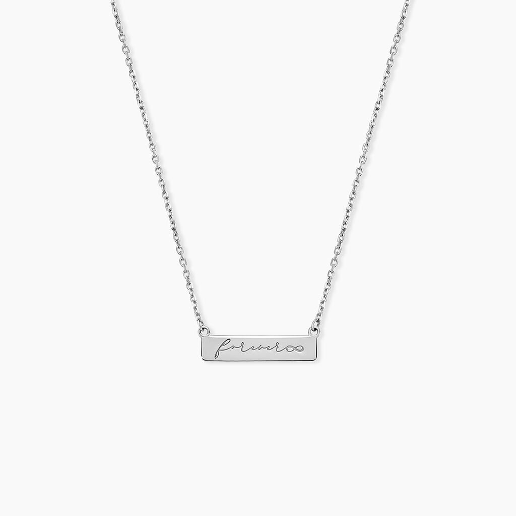 Collier Lorayne Argent Blanc - Colliers fantaisie Femme | Histoire d&rsquo;Or