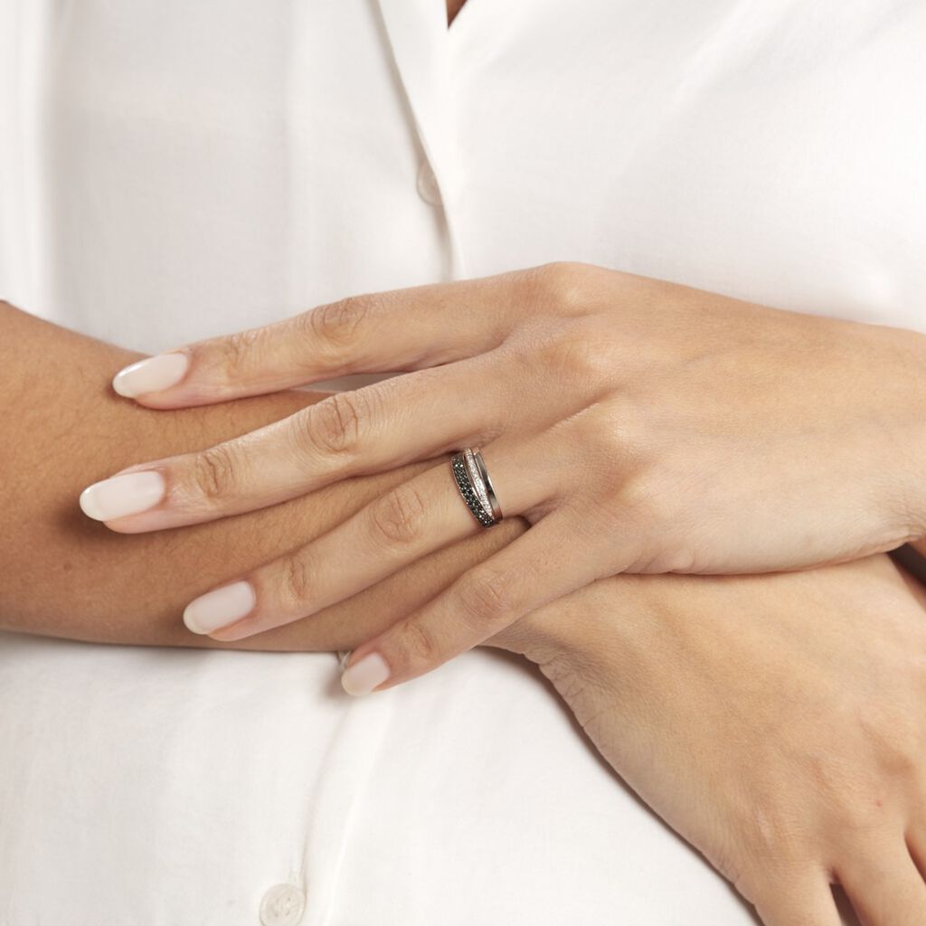 Bague Virginie Or Blanc Diamant - Bagues avec pierre Femme | Histoire d’Or