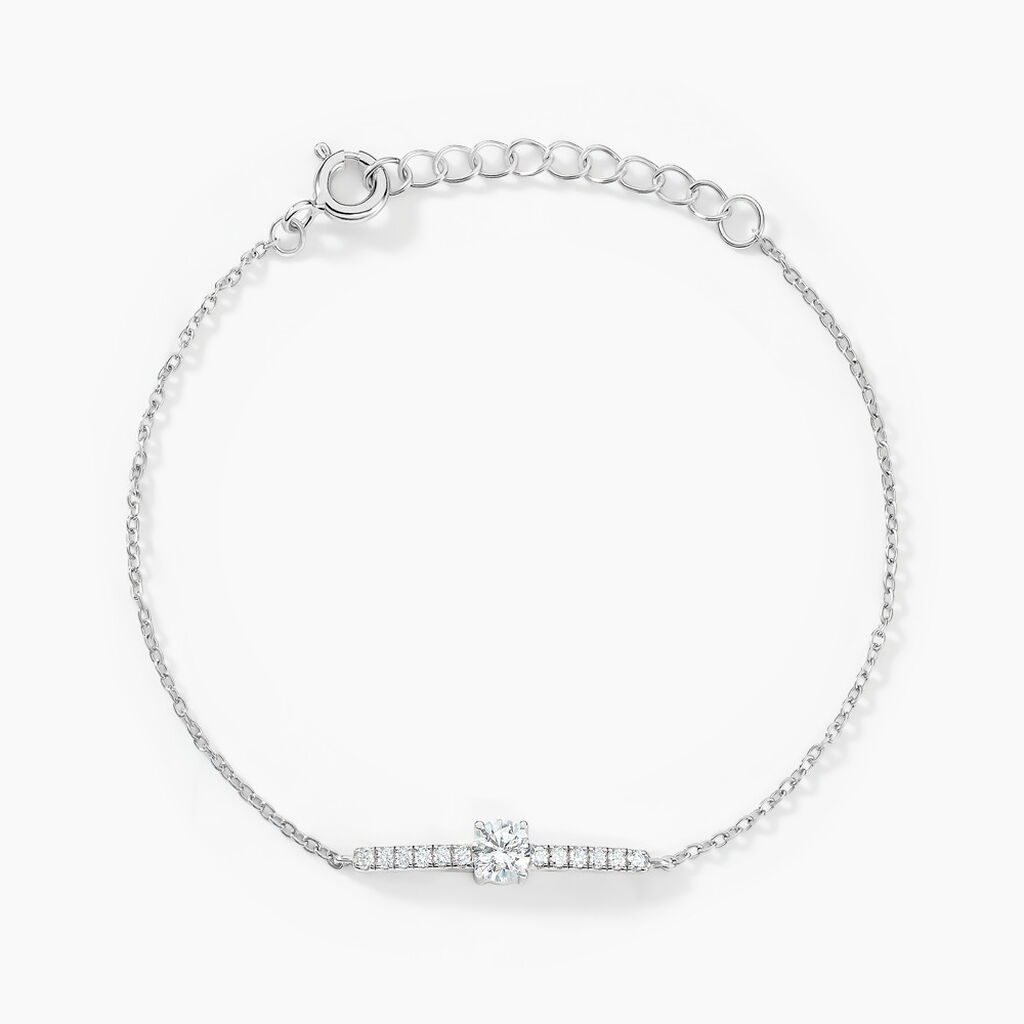 Bracelet Tovia Argent Blanc Oxyde De Zirconium - Bracelets Femme | Histoire d’Or