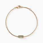 Bracelet Luccia Plaqu&eacute; Or Dor&eacute; Pierre D'imitation - Bracelets Femme | Histoire d&rsquo;Or