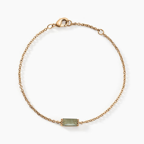 Bracelet Luccia Plaqu&eacute; Or Dor&eacute; Pierre D'imitation - Bracelets Femme | Histoire d&rsquo;Or