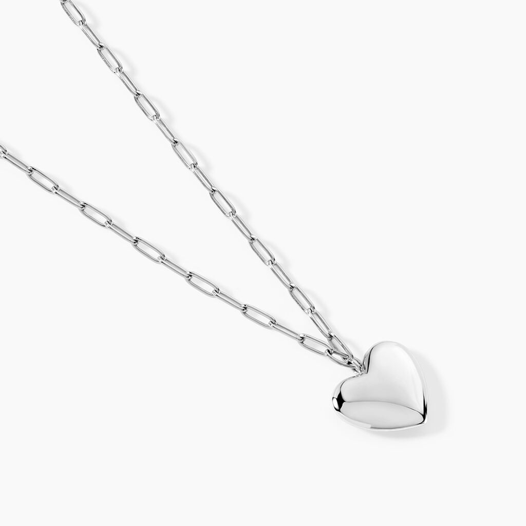 Collier Kiss Me Argent Blanc - F&ecirc;te des m&egrave;res Femme | Histoire d&rsquo;Or