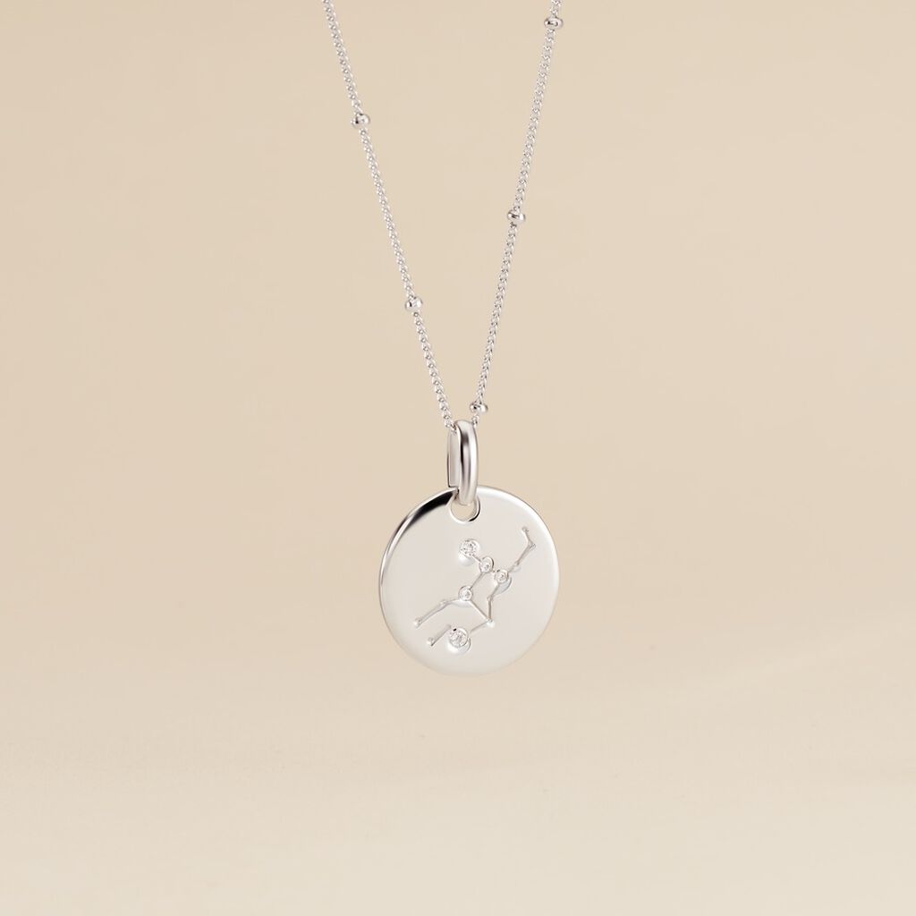 Collier Astr Argent Oxydes De Zirconium - Colliers Zodiaque Femme | Histoire d&rsquo;Or