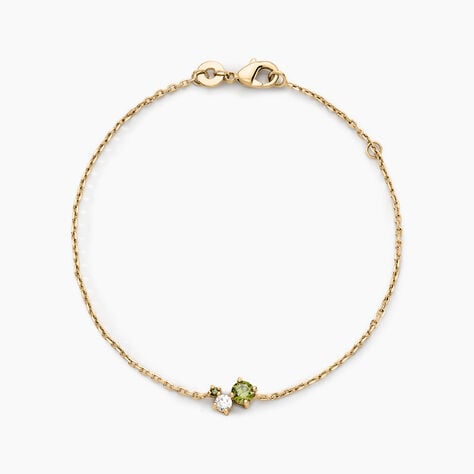 Bracelet Sharleen Plaqu&eacute; Or Jaune Oxyde De Zirconium - Bracelets Femme | Histoire d&rsquo;Or